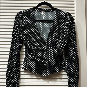 Free People Button up Blouse top